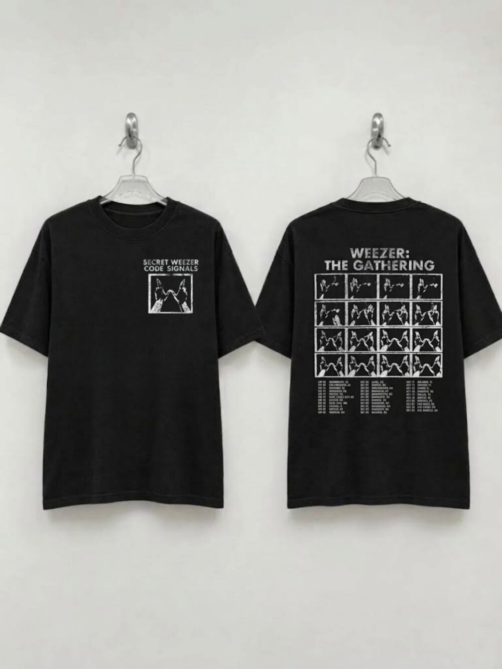Weezer The Gathering Tour 2026 Secret Code Signals T-Shirt